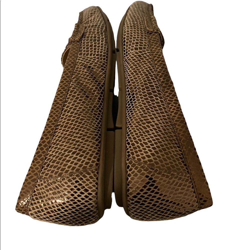 Vionic Brown Snake-Embossed Leather Loafers - Picture 8 of 11